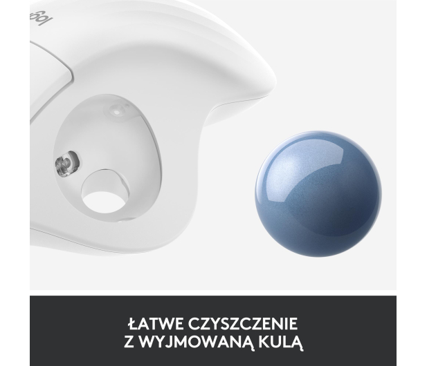 LOGITECH M575 Ergo Trackball biała 910-005870 - 631354 - zdjęcie 12
